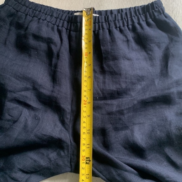 Mansur Gavriel Pants Navy Linen Trousers size S made in Italy minimalist‎ luxury - Picture 10 of 12